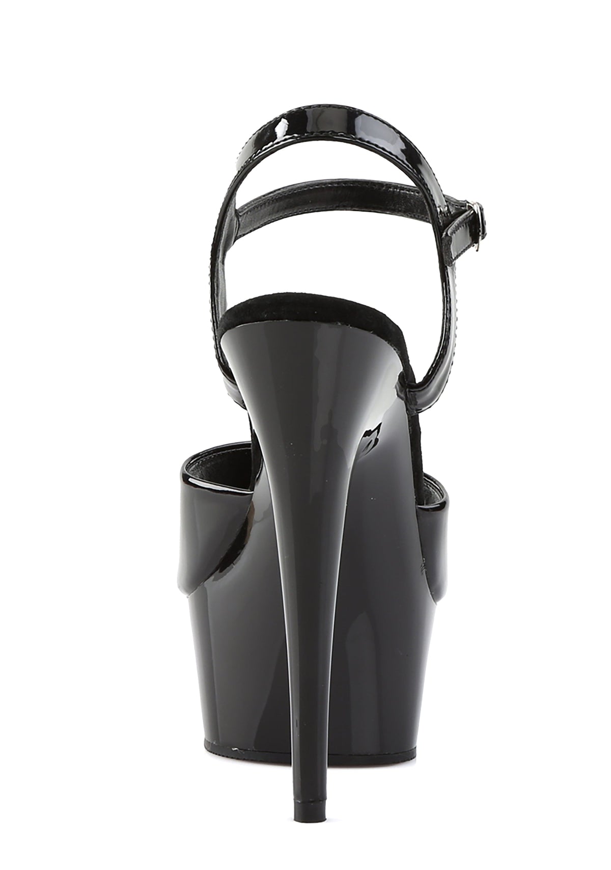 Delight-609 Platform Ankle Strap Sandals-Black
