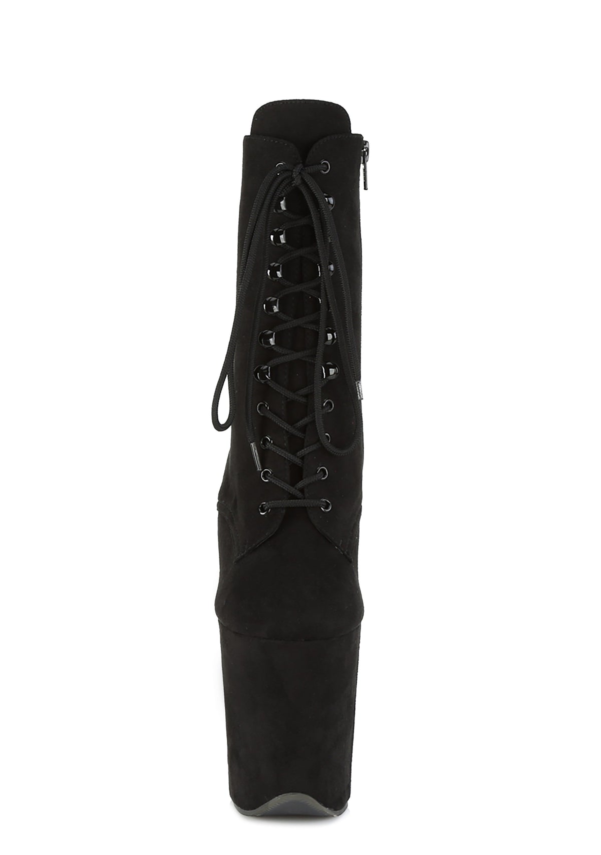 Flamingo-1020FS Platform Ankle Boots-Black