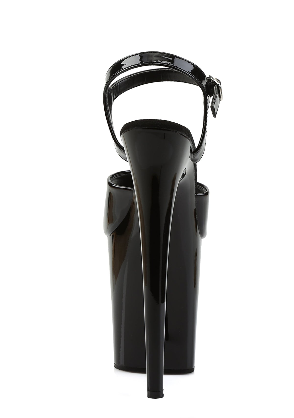 Flamingo-809 Platform Ankle Strap Sandals-Black