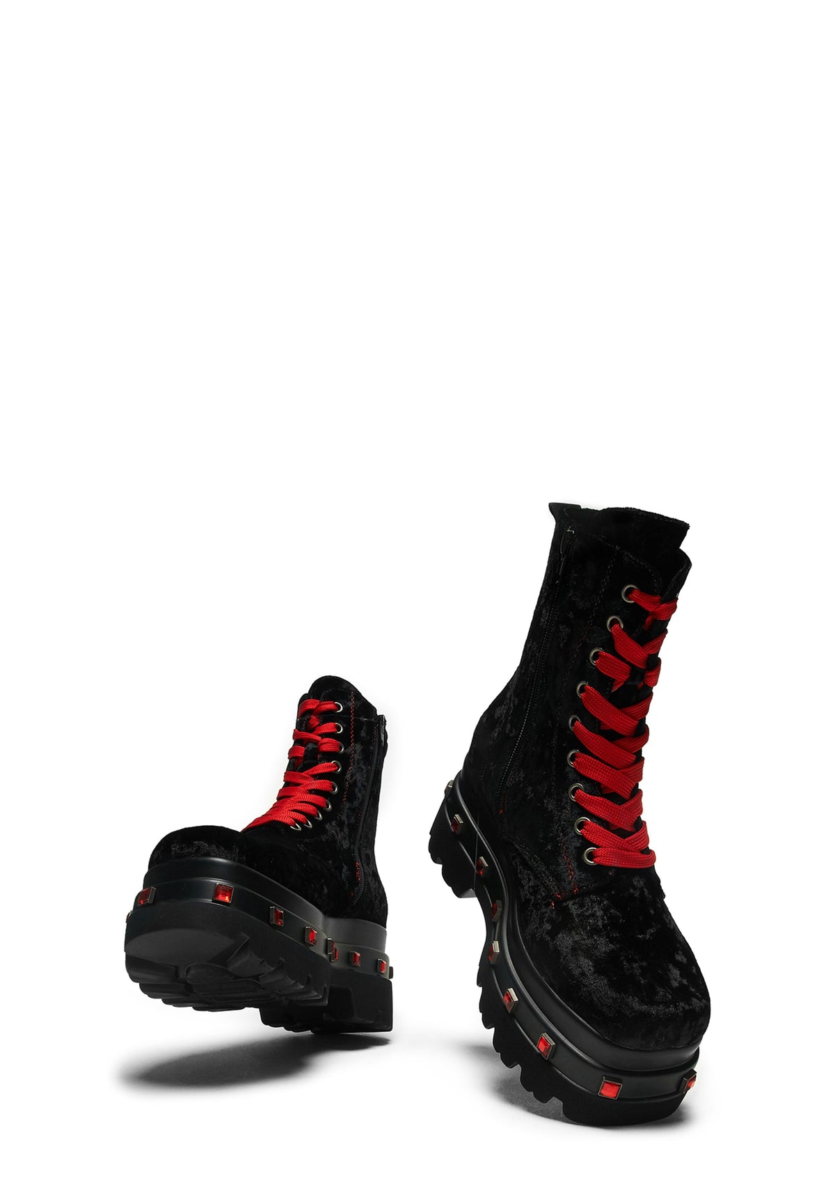 Volterra Velvet Crow Platform Boots