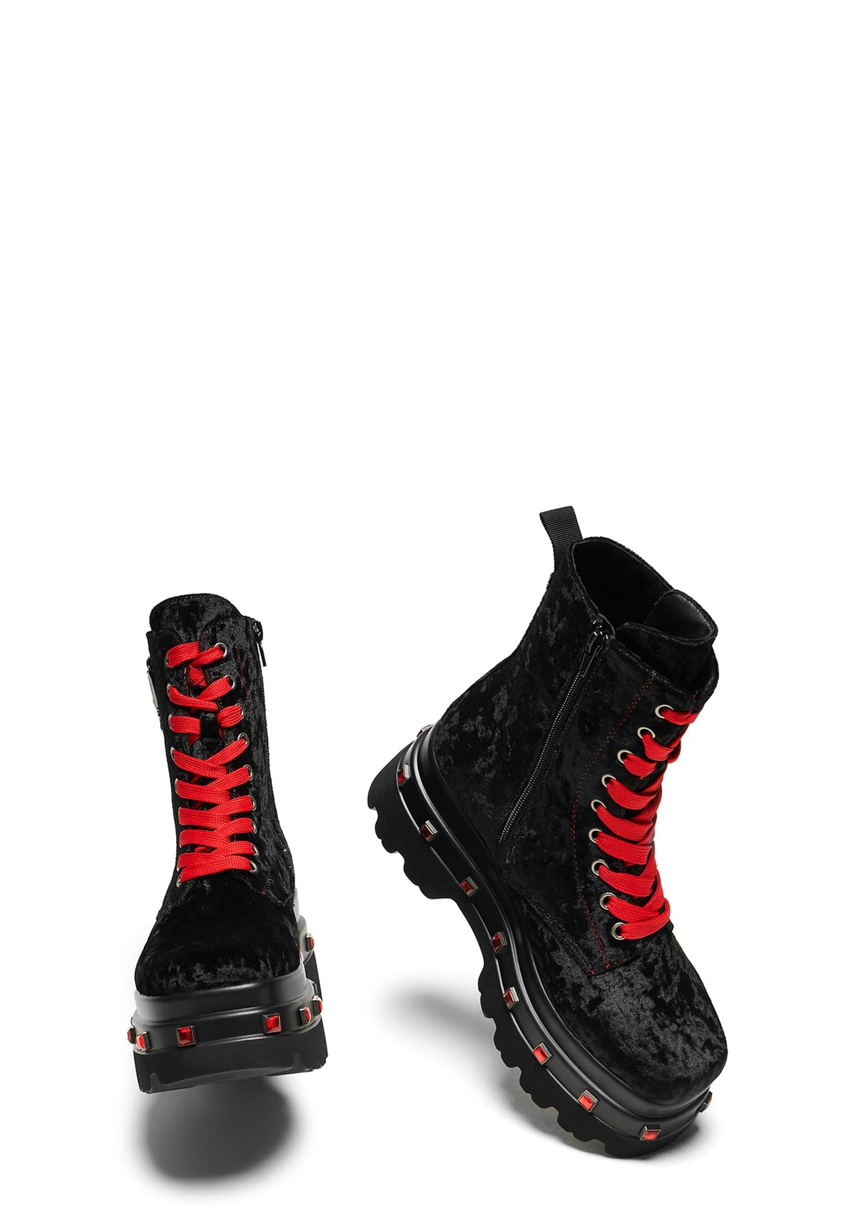Volterra Velvet Crow Platform Boots