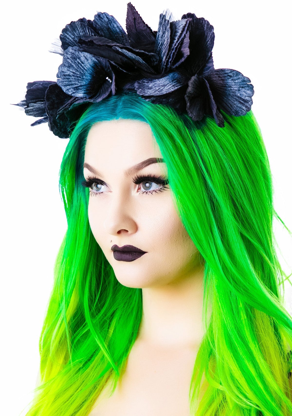 Lana Velvet Noir Crown - Red