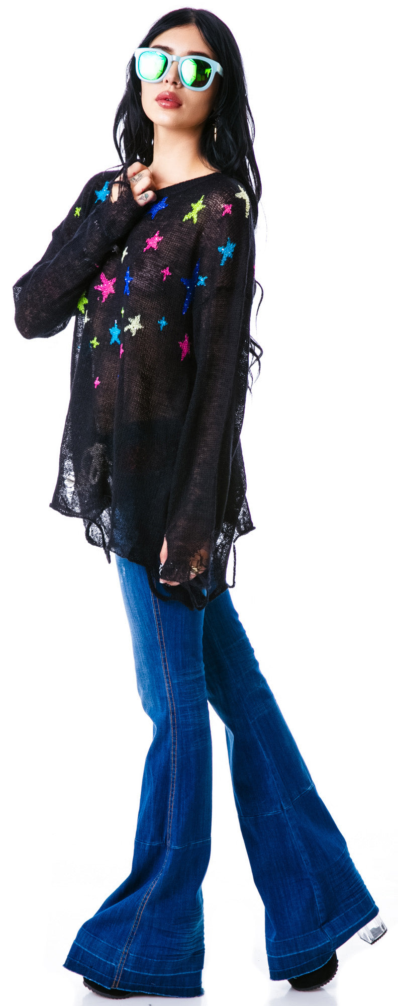 Nighttime Lennon Sweater - Gold