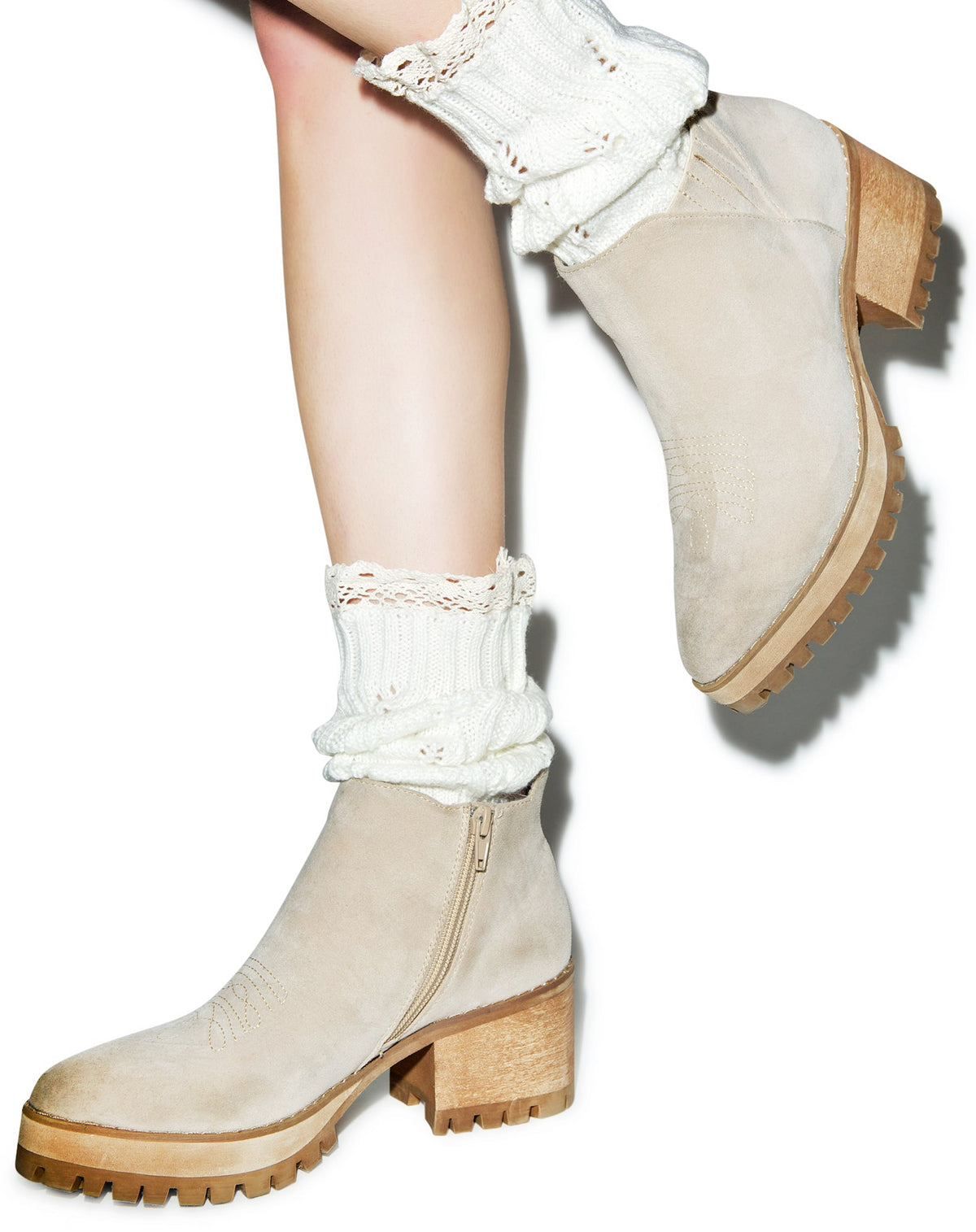 Cuff Love Boot Cuffs - White