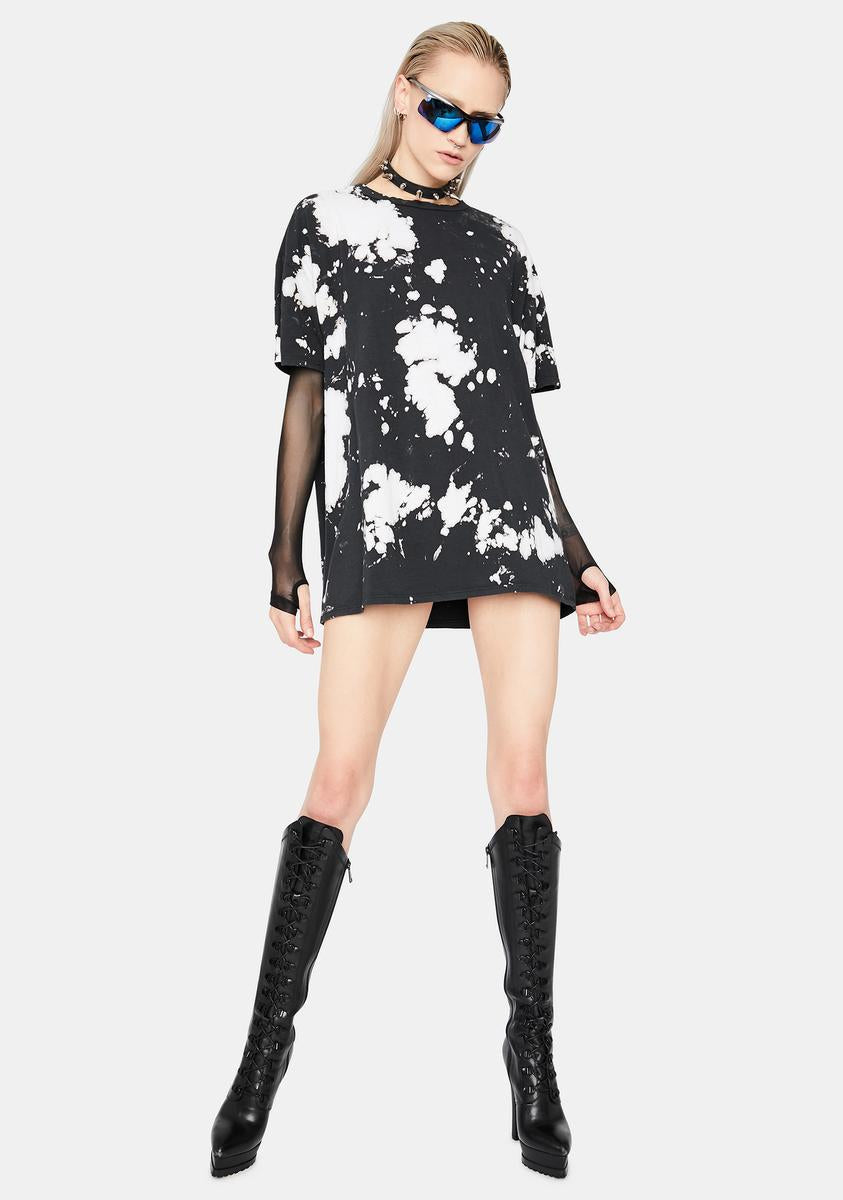 Bliss Life On Earth Tie Dye Oversized T Shirt
