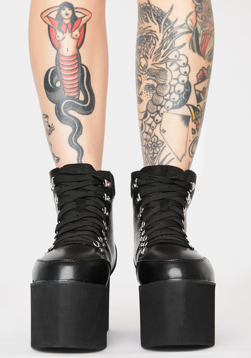 Lunar All Time High Platform Boots - Black