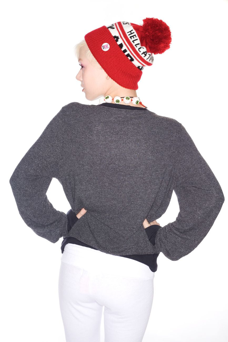 Caveman Baggy Beach Jumper - Light Red
