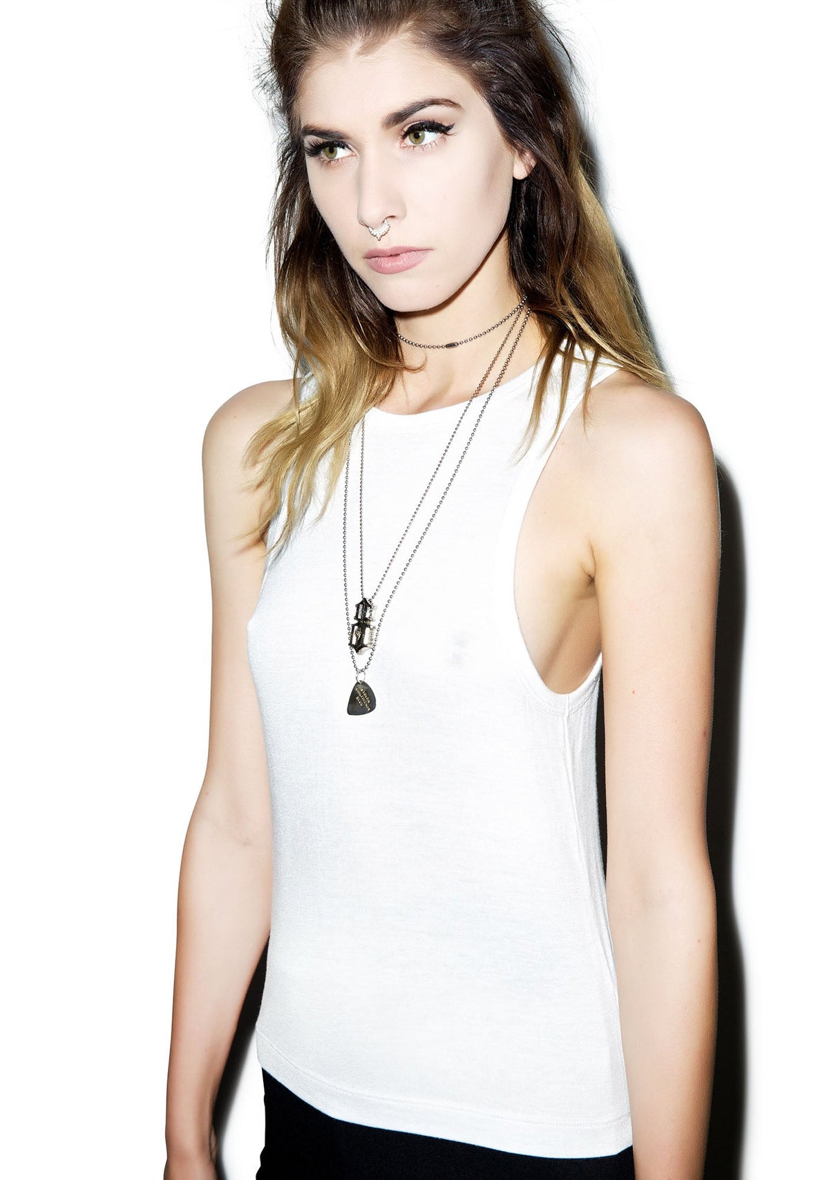 Lookin' Sharp Razor Tank - Black