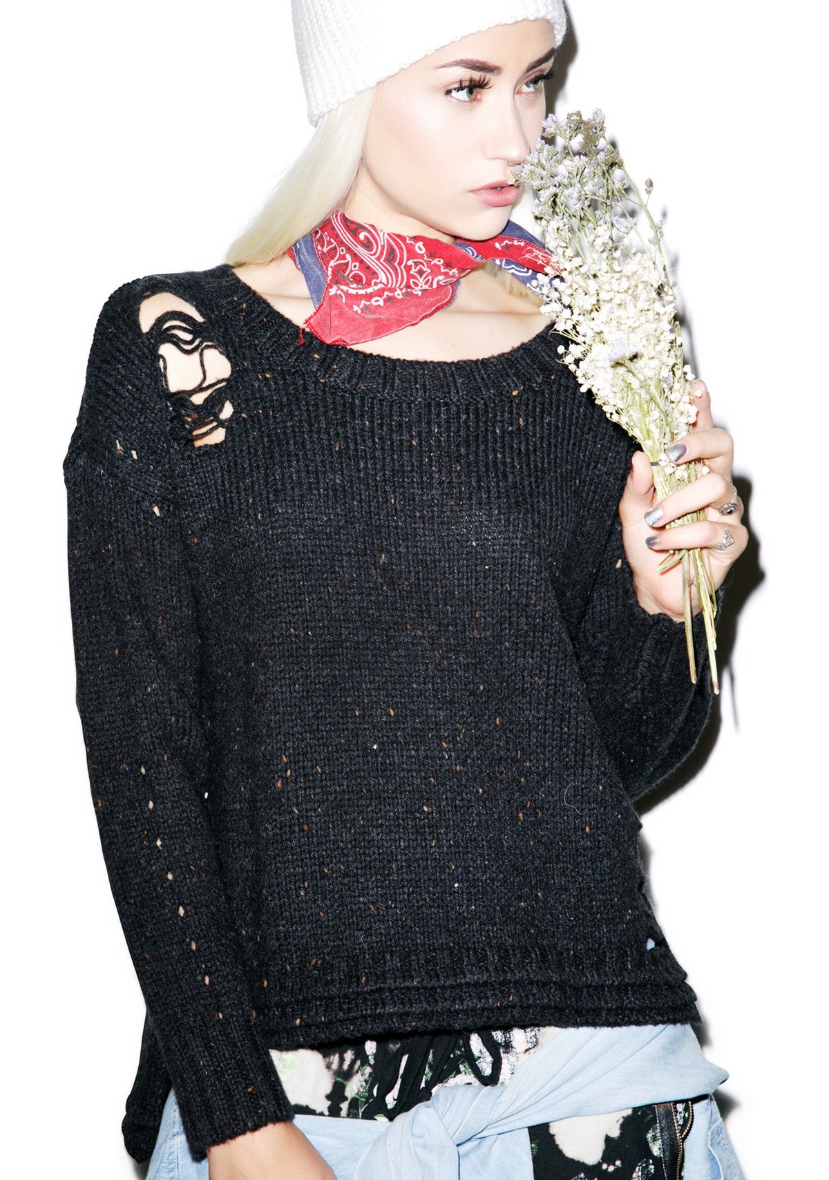 Dinner Party Sweater - White