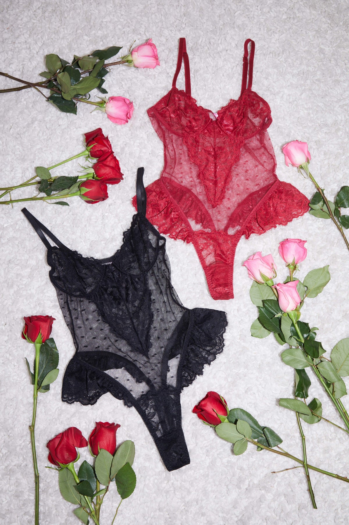 Wild Embrace Lace Bodysuit - Black