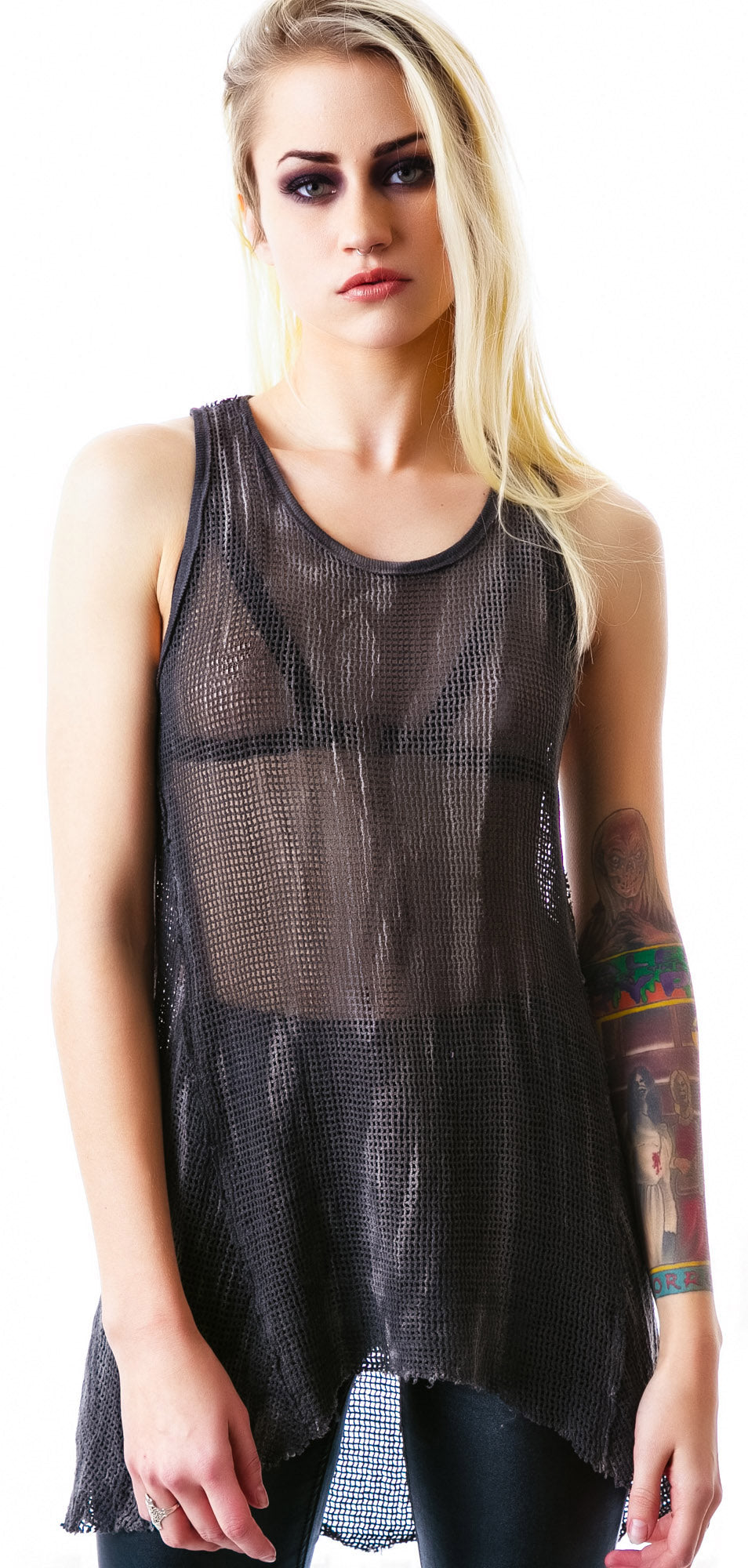 Industrial Mesh Tank - Black