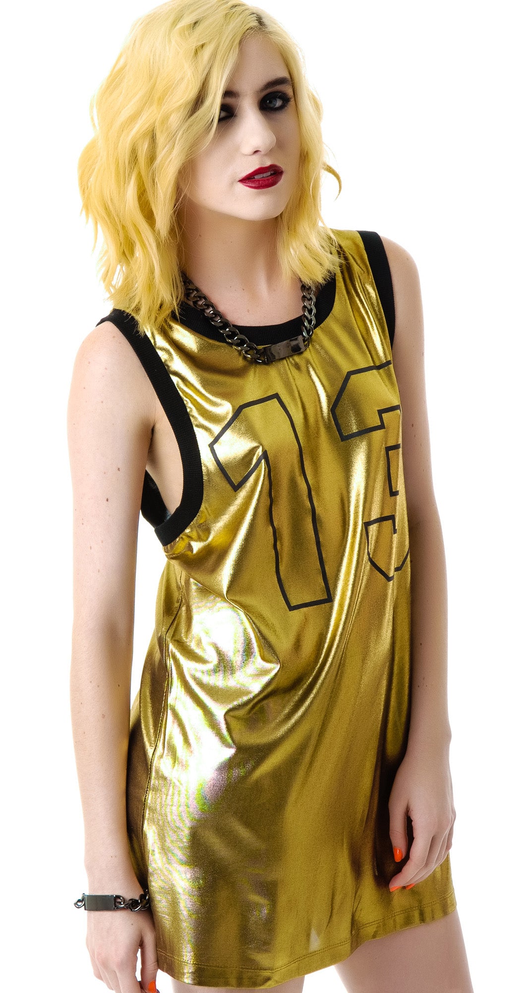 Unlucky 13 Jersey Tank - Silver