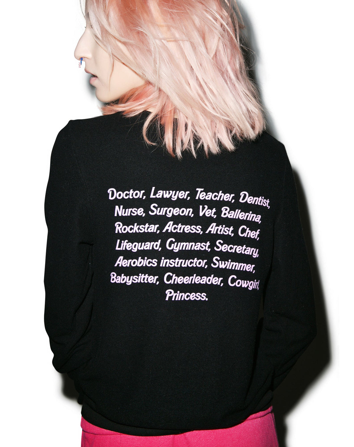 My Resume Baggy Beach Jumper - Light Pink