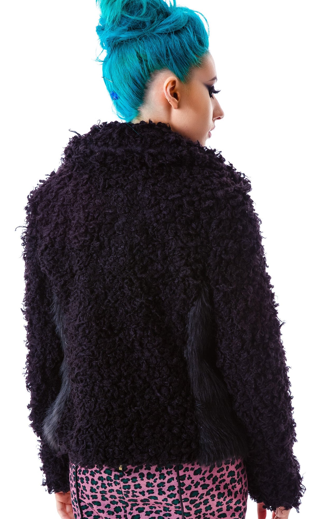 The Teddy Faux Fur Jacket - Black