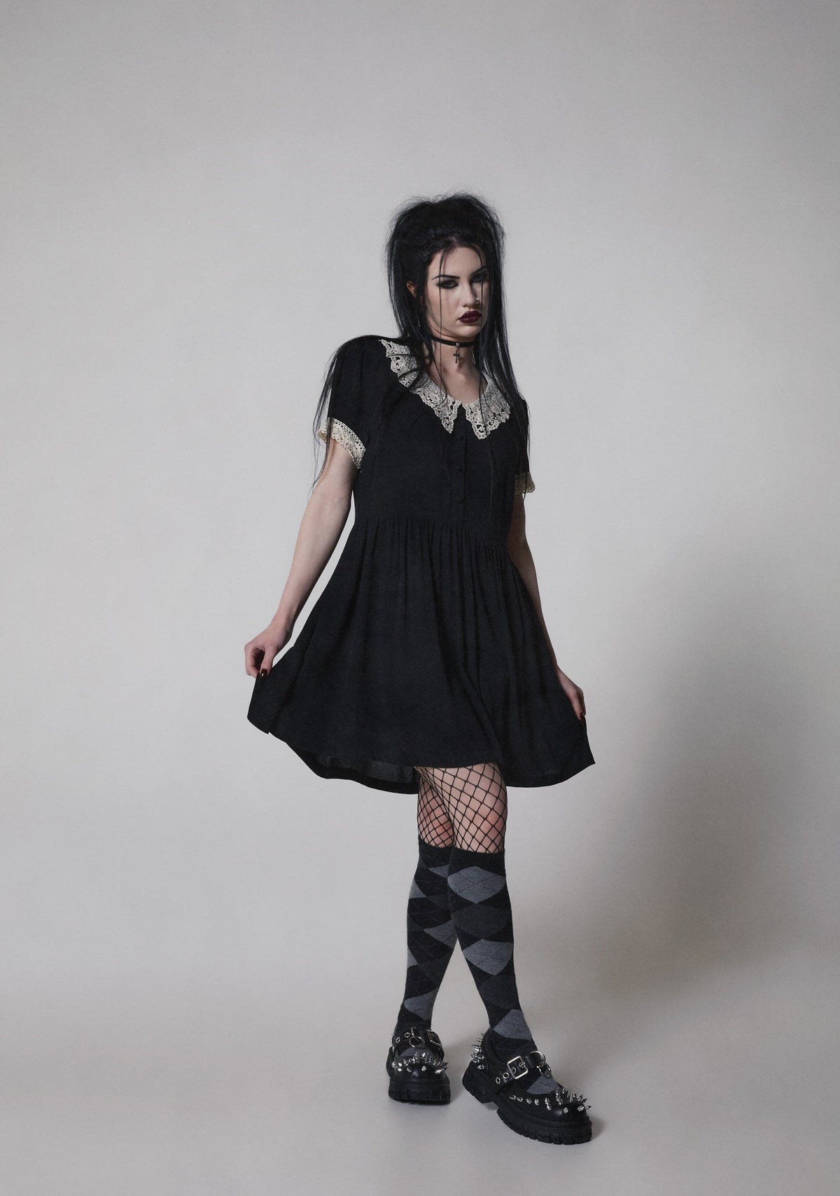 Goth Doll Mini Dress