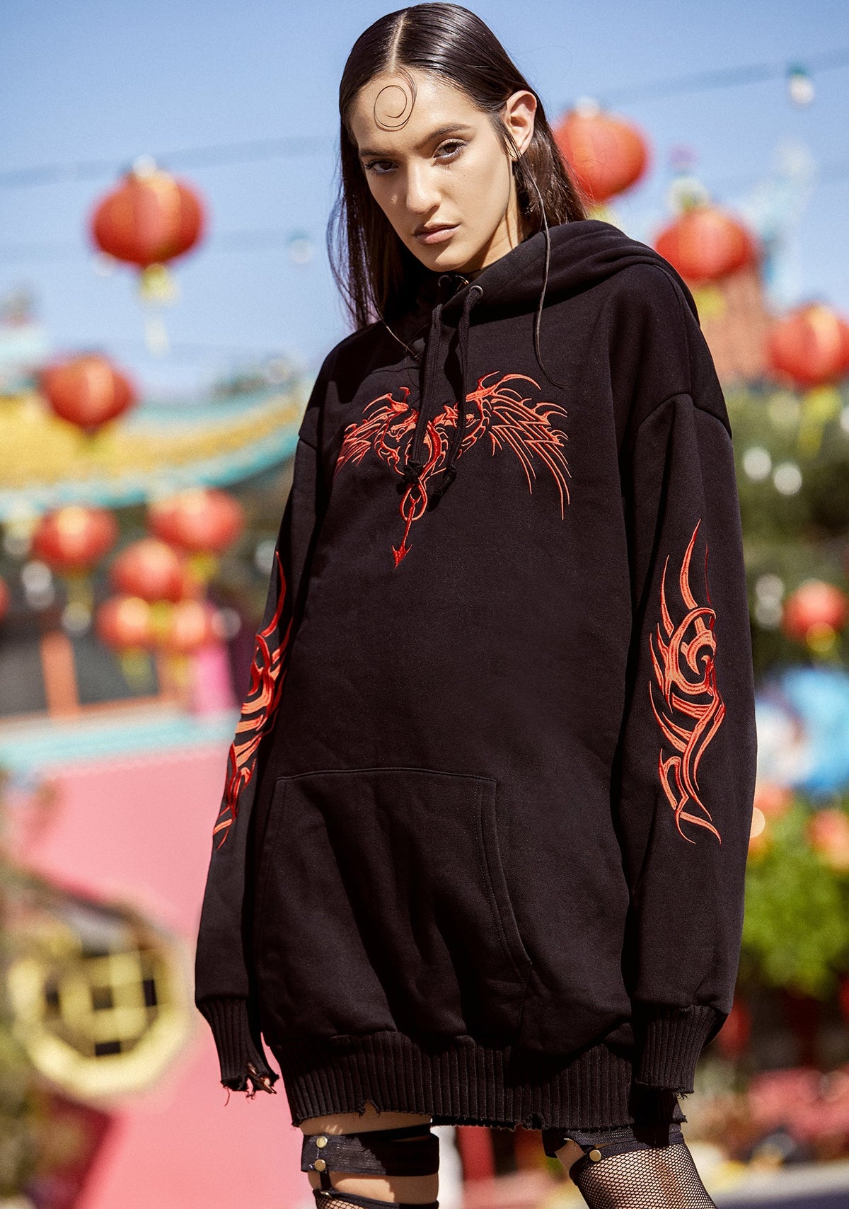 Looking For Danger Hoodie Dress