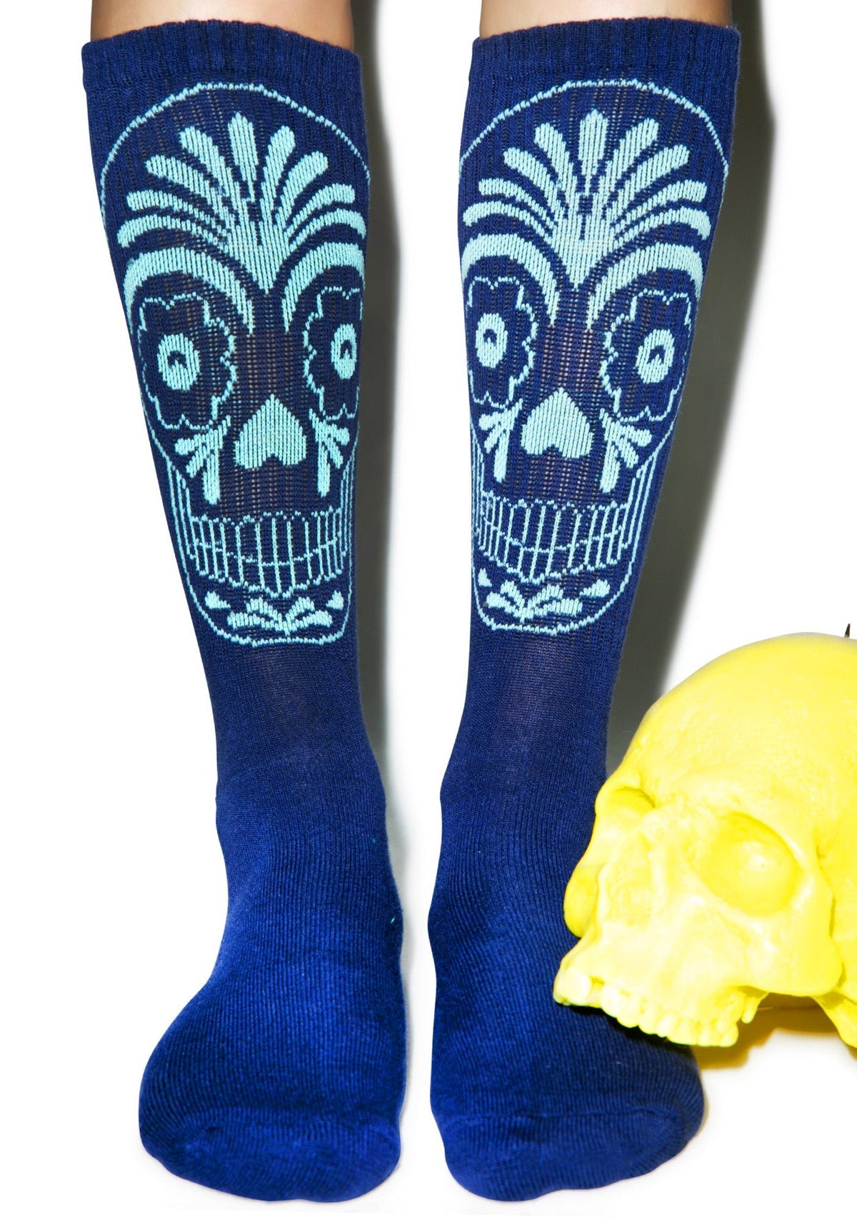 Muertos Socks - Light Blue