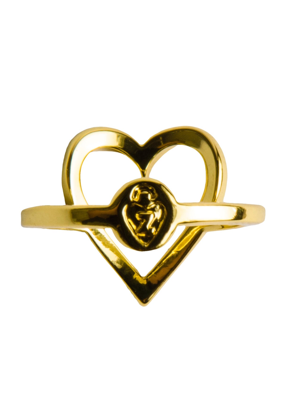 Love Heart Ring - Gold