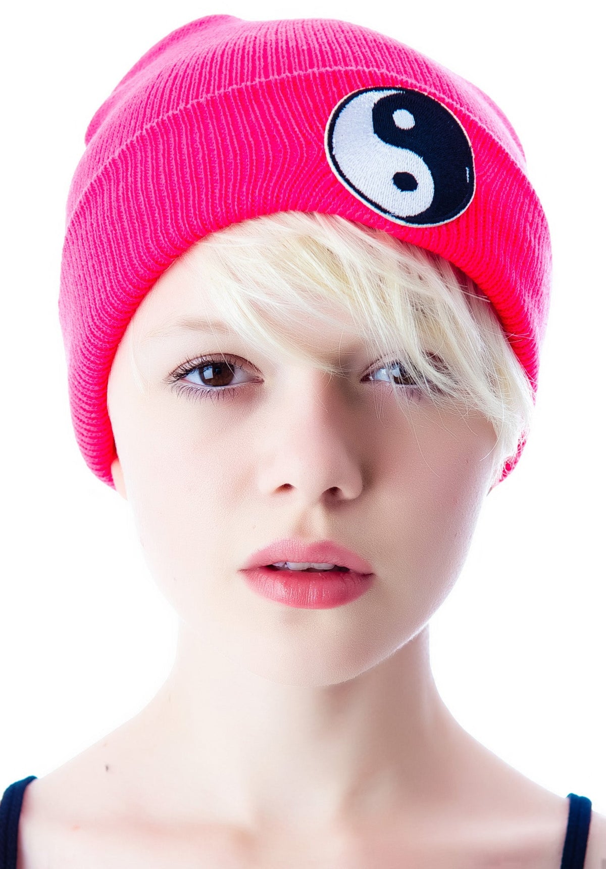Yin Yang Beanie - Blue