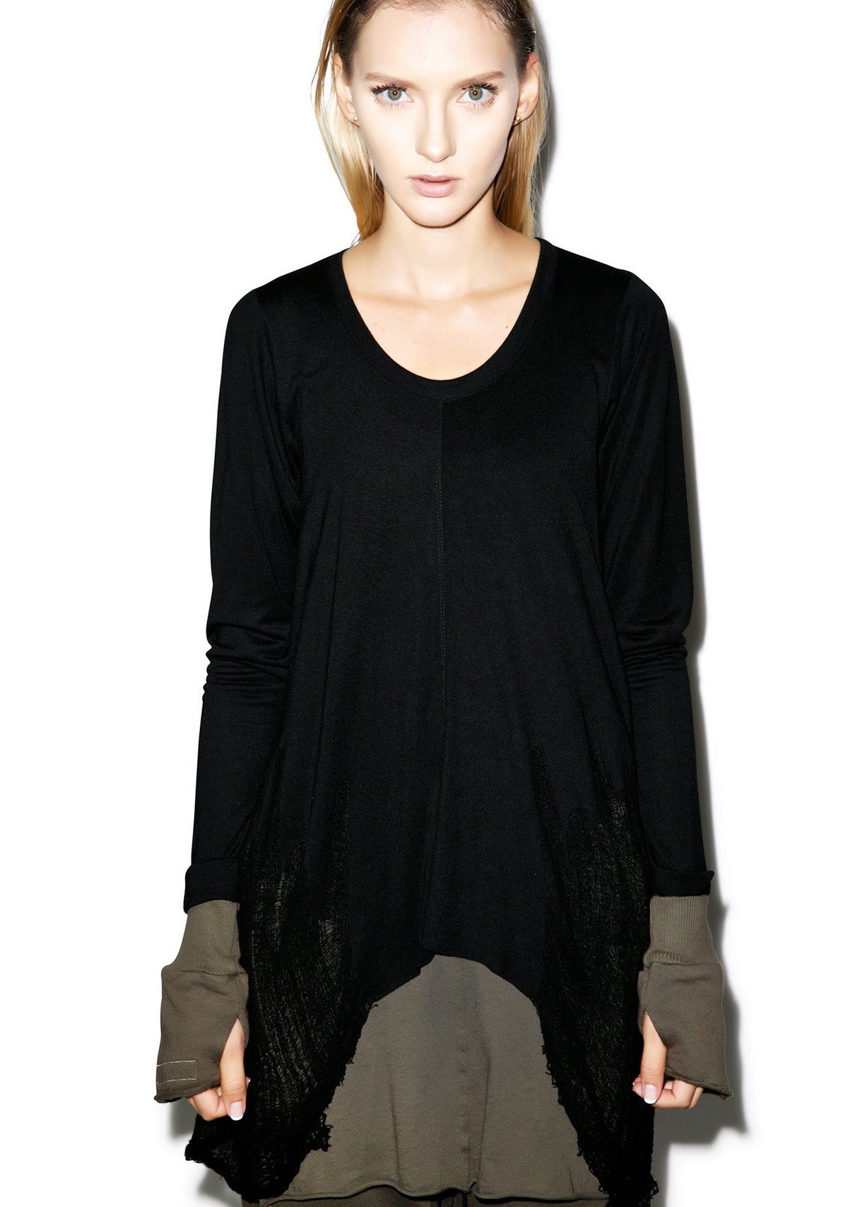 Y Shred Sweater - Black
