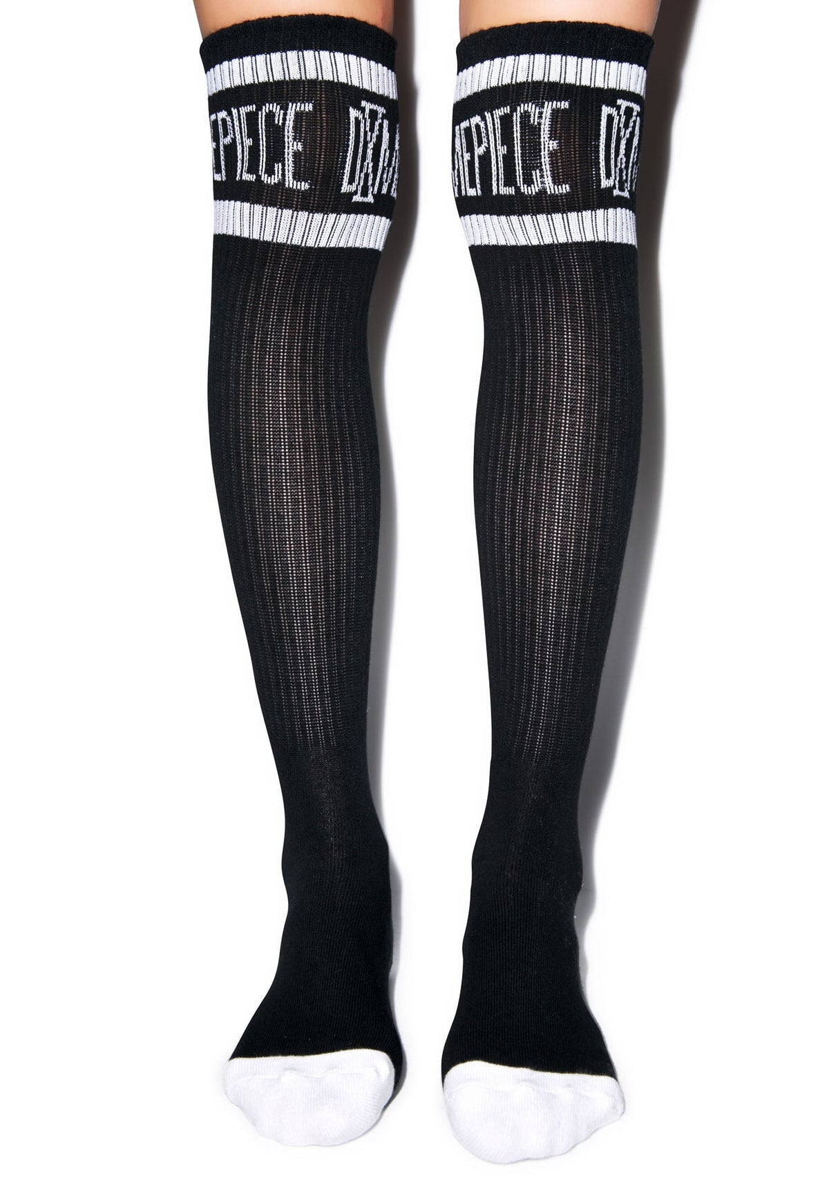 Athletic Logo Knee High Socks - White