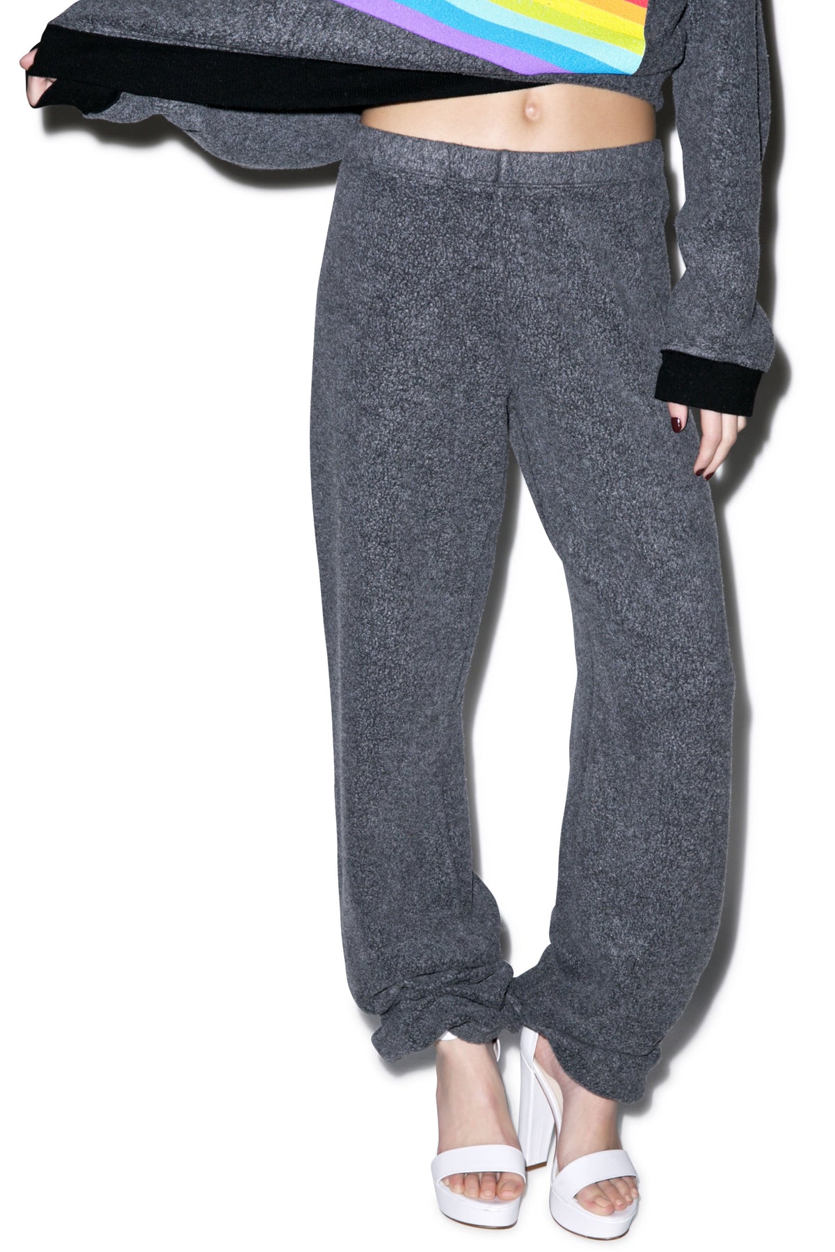 Chenille Wildfox P.E. Sweats - White