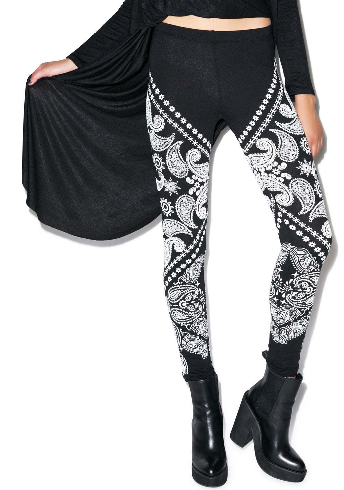 Oakland High Waist Leggings - Dark Blue