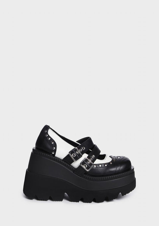 Shaker-27 Platform Mary Janes