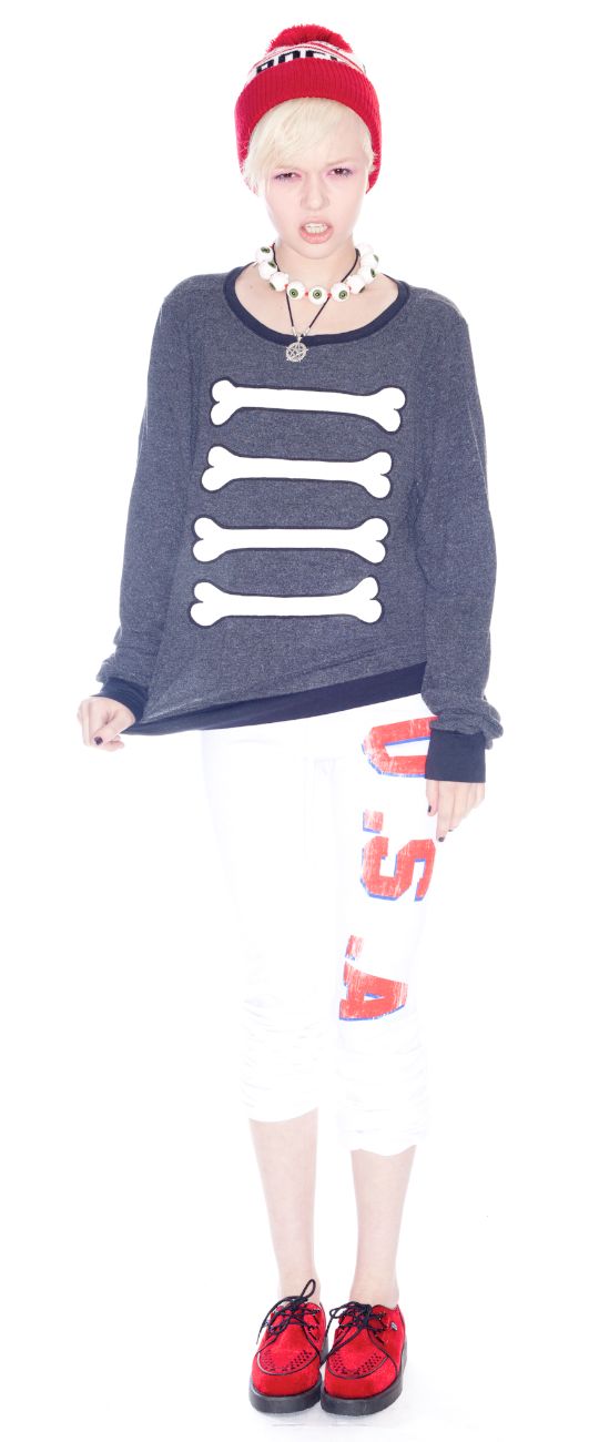 Caveman Baggy Beach Jumper - Light Red