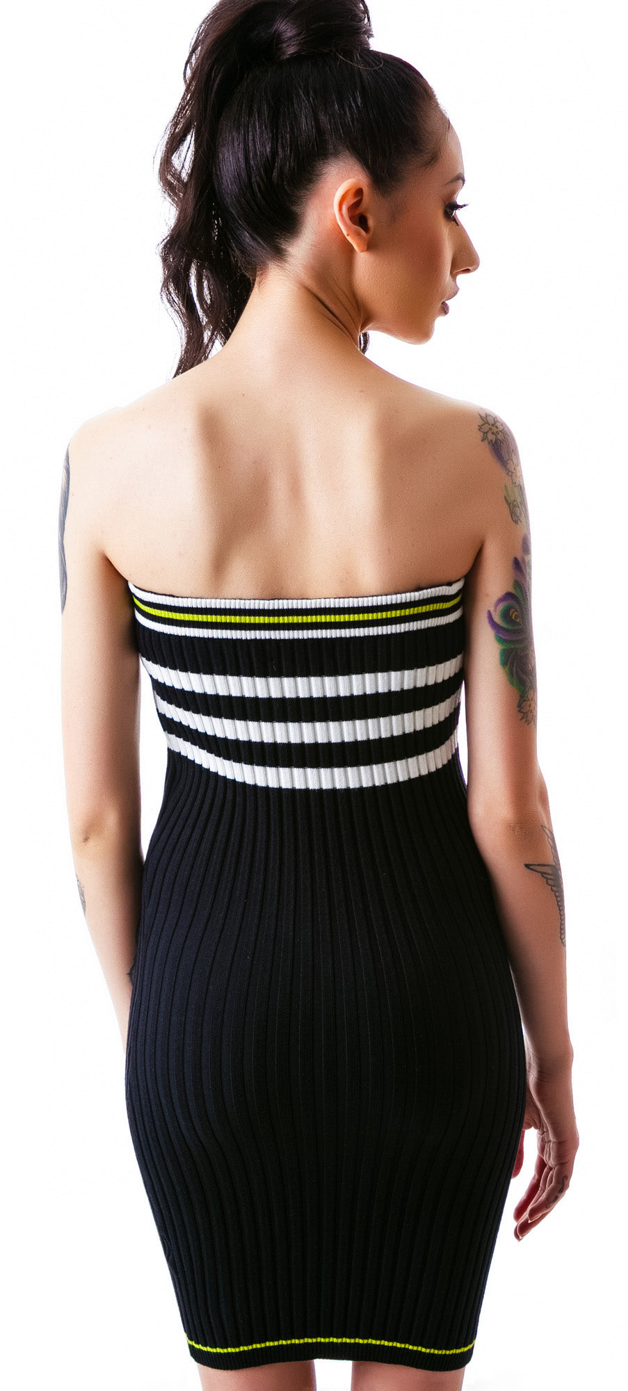 The Slain Sweater Midi Dress - Off White