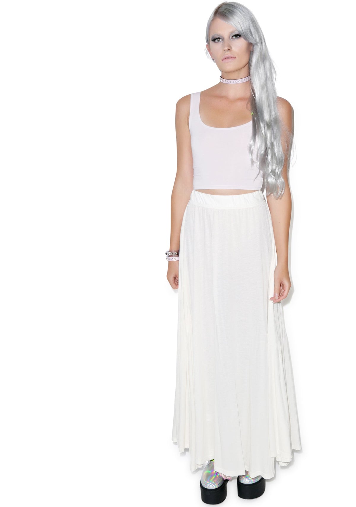 Reeves Fitted Crop Tank - Gold
