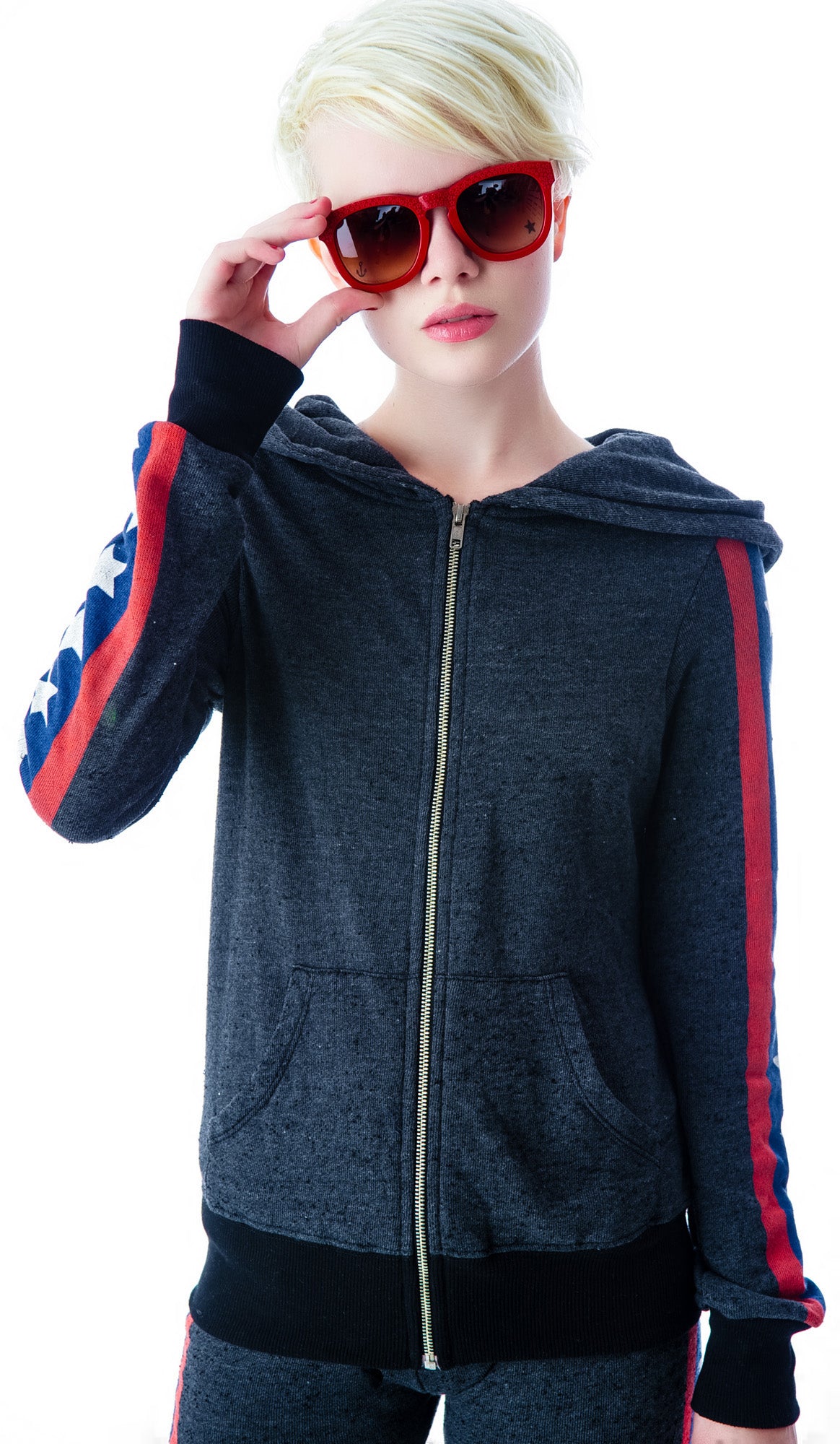 Let's Race Track Jacket - White