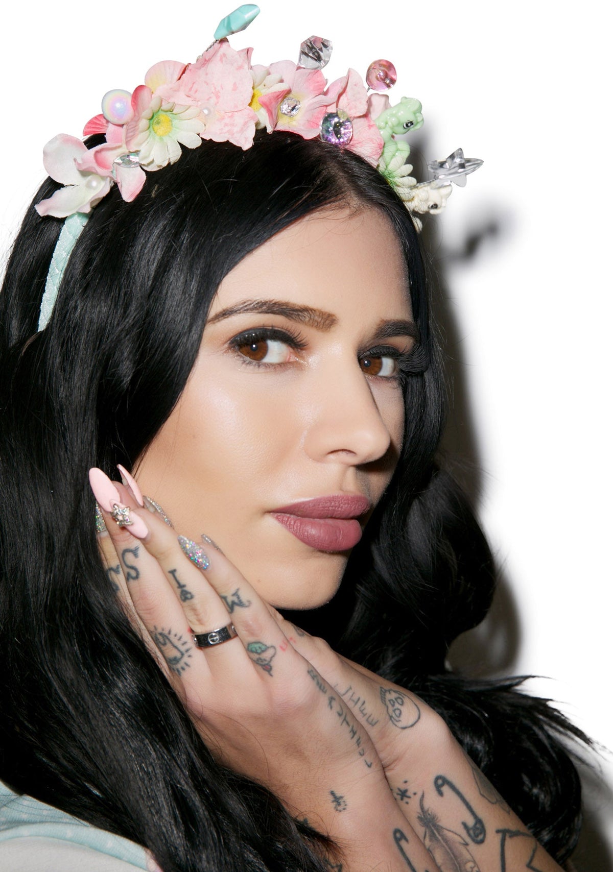 Flower Bomb Headband - Green