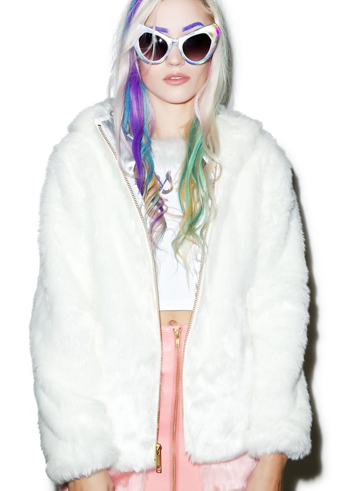 Candy Fur Jacket - Gray