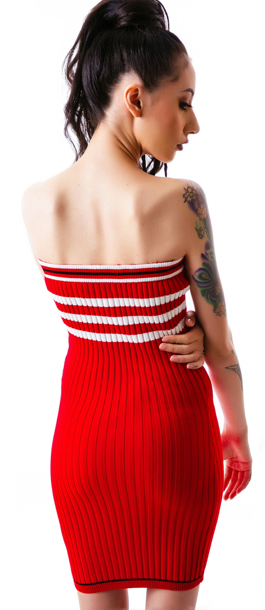The Slain Sweater Midi Dress - Black