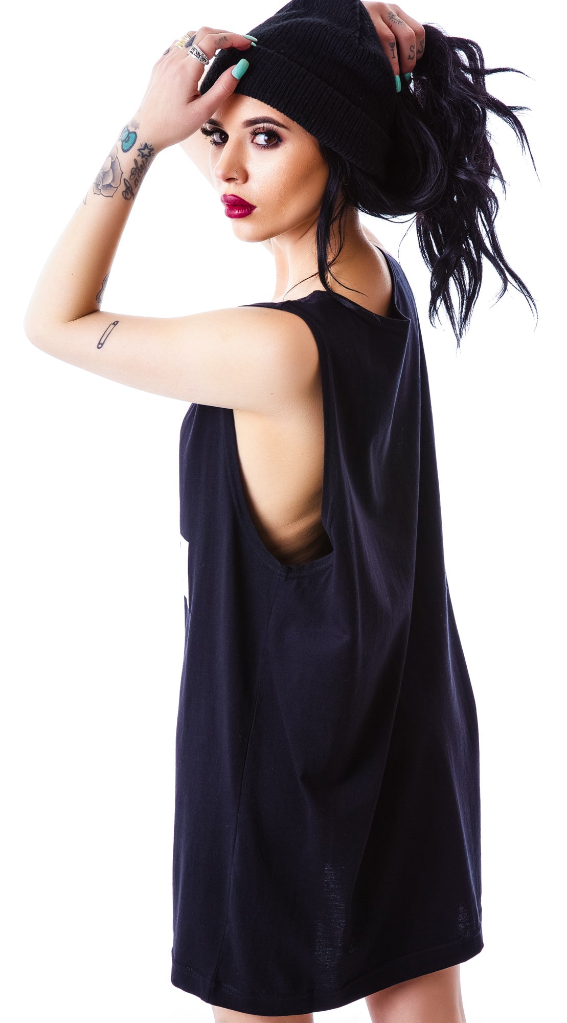 x BOY London Boy Cross Oversized Tank - Silver