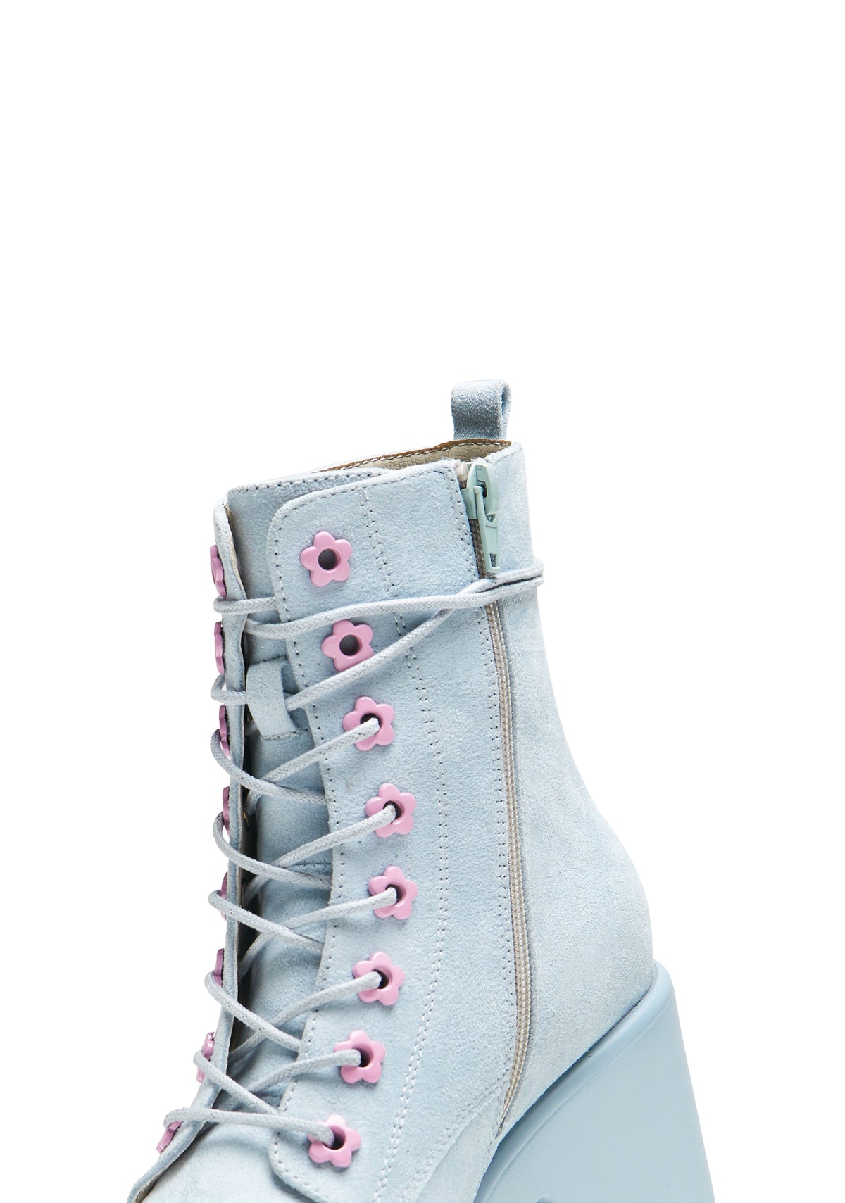 Butterfly Dune Suede Platform Military Boots