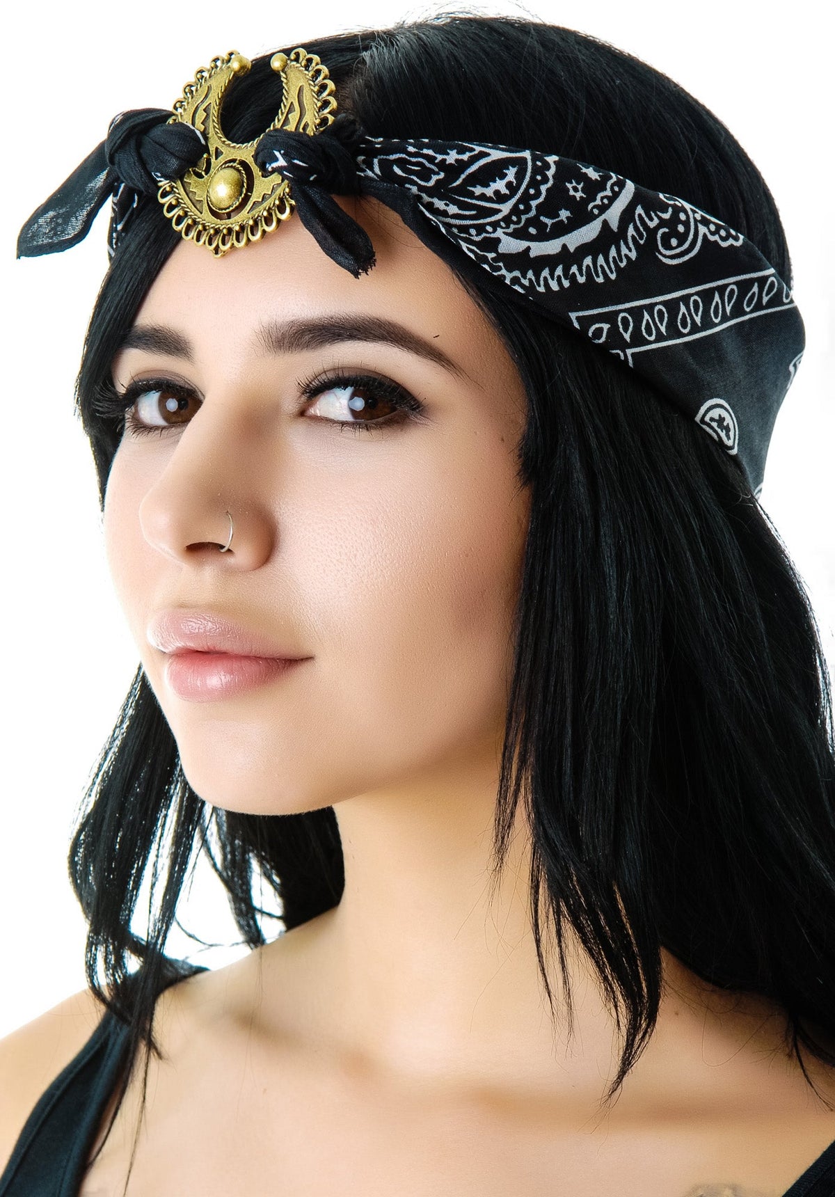 Mercutio Scarf Headpiece - Purple