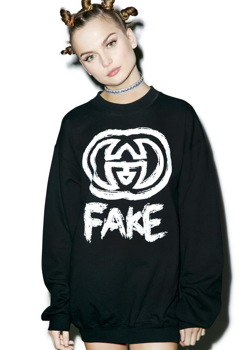 Fake GG Sweatshirt - White