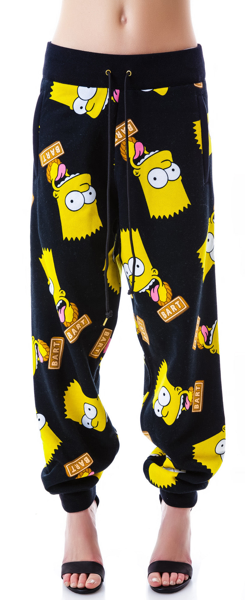 Bart Face Sweat Pants - White