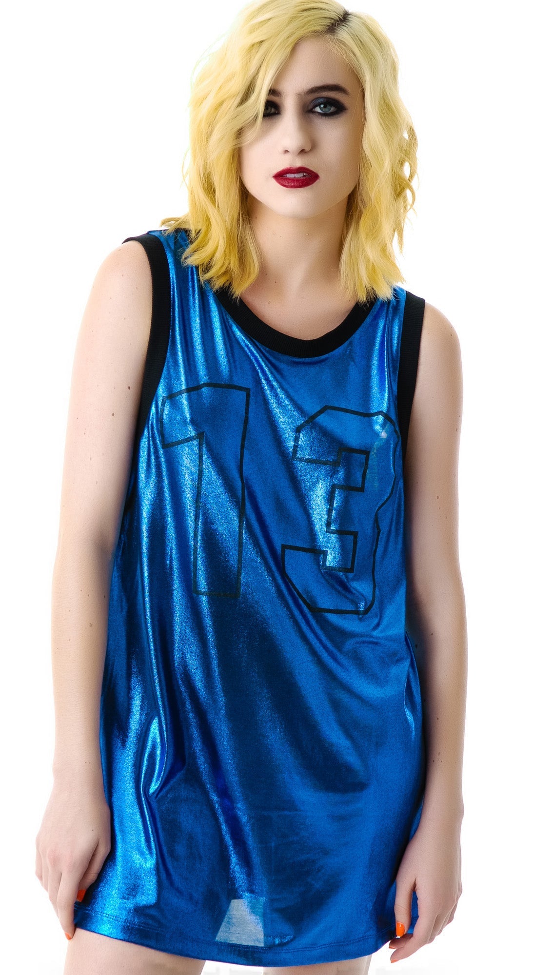 Unlucky 13 Jersey Tank - Silver