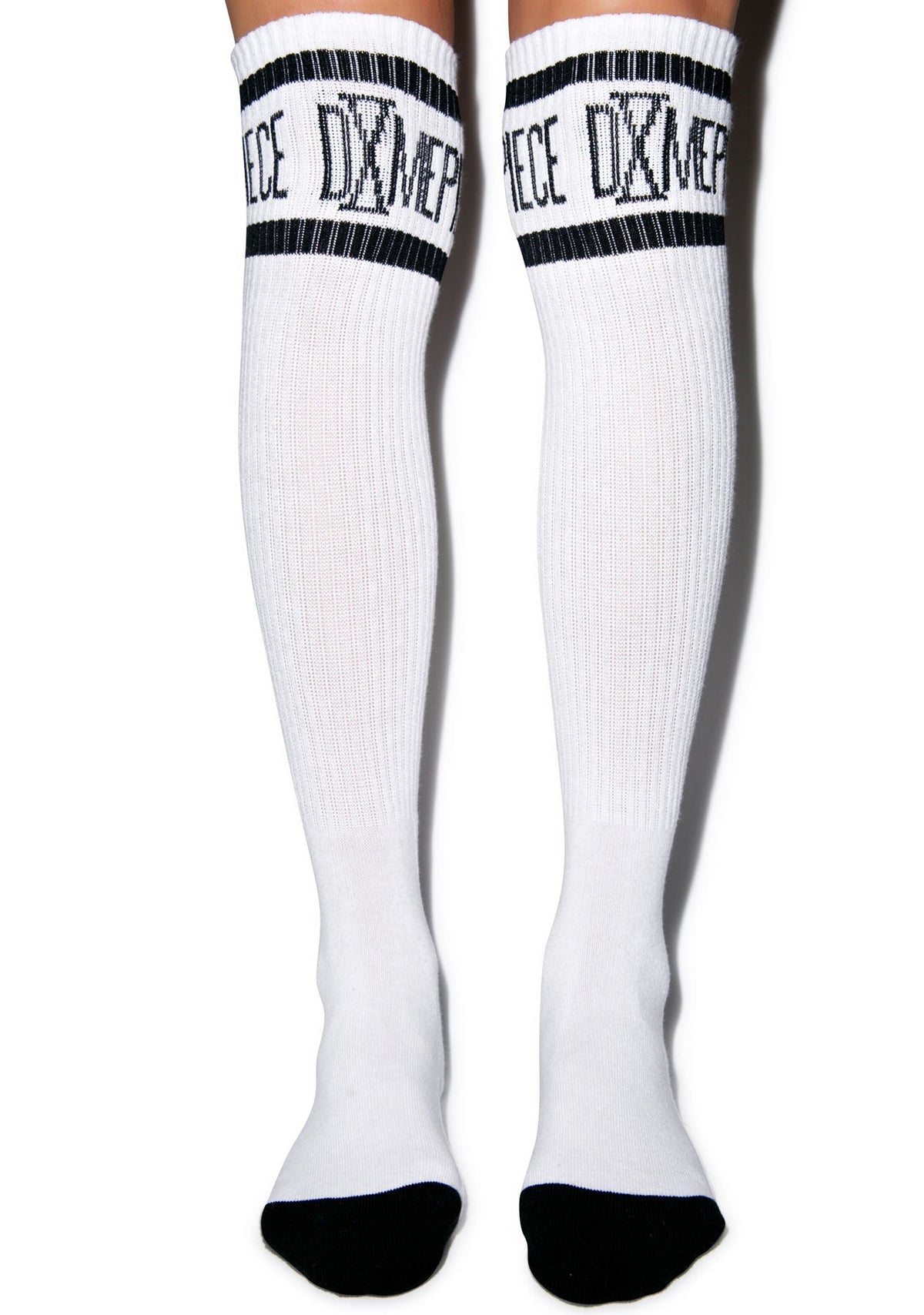 Athletic Logo Knee High Socks - White