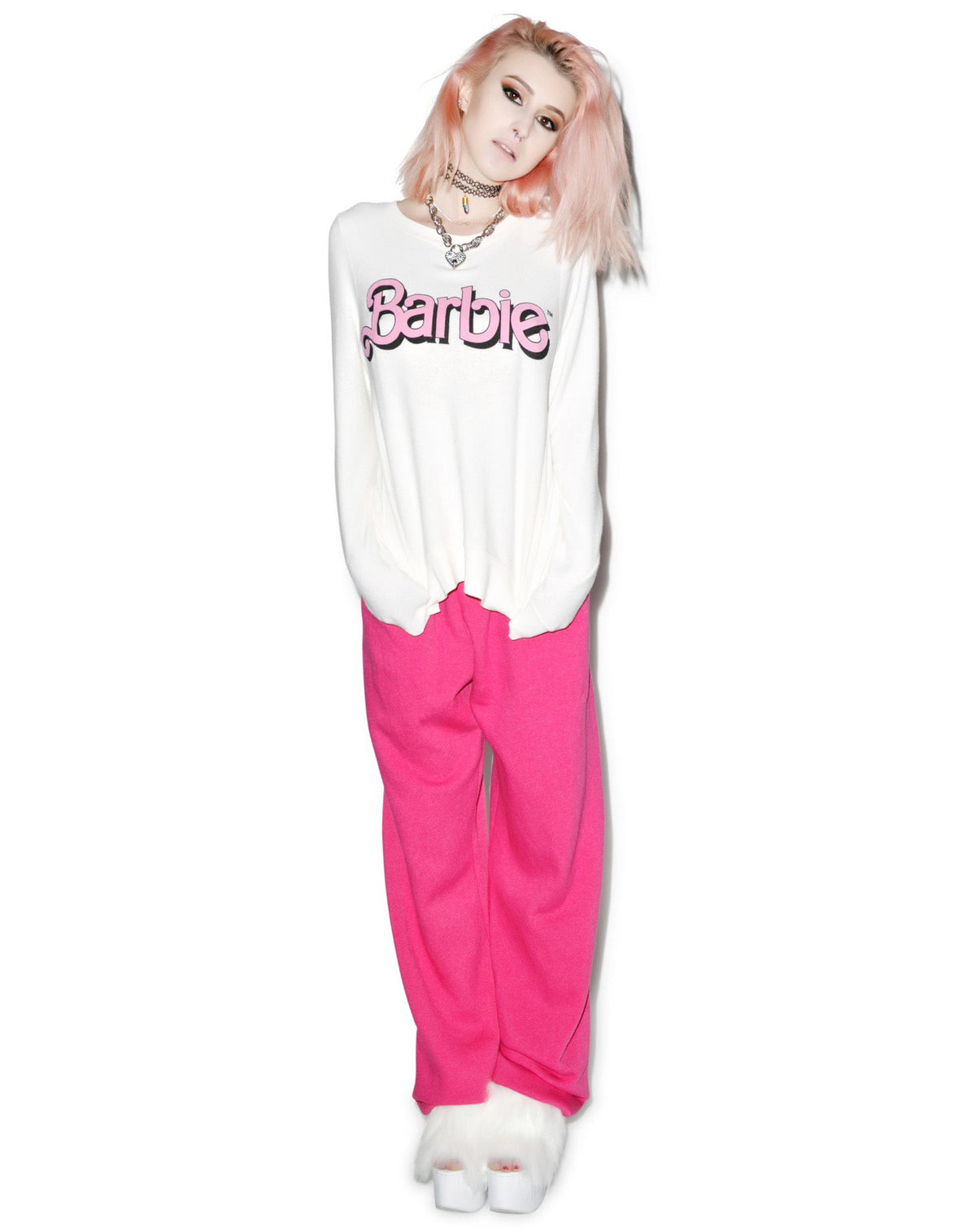 My Resume Baggy Beach Jumper - Light Pink