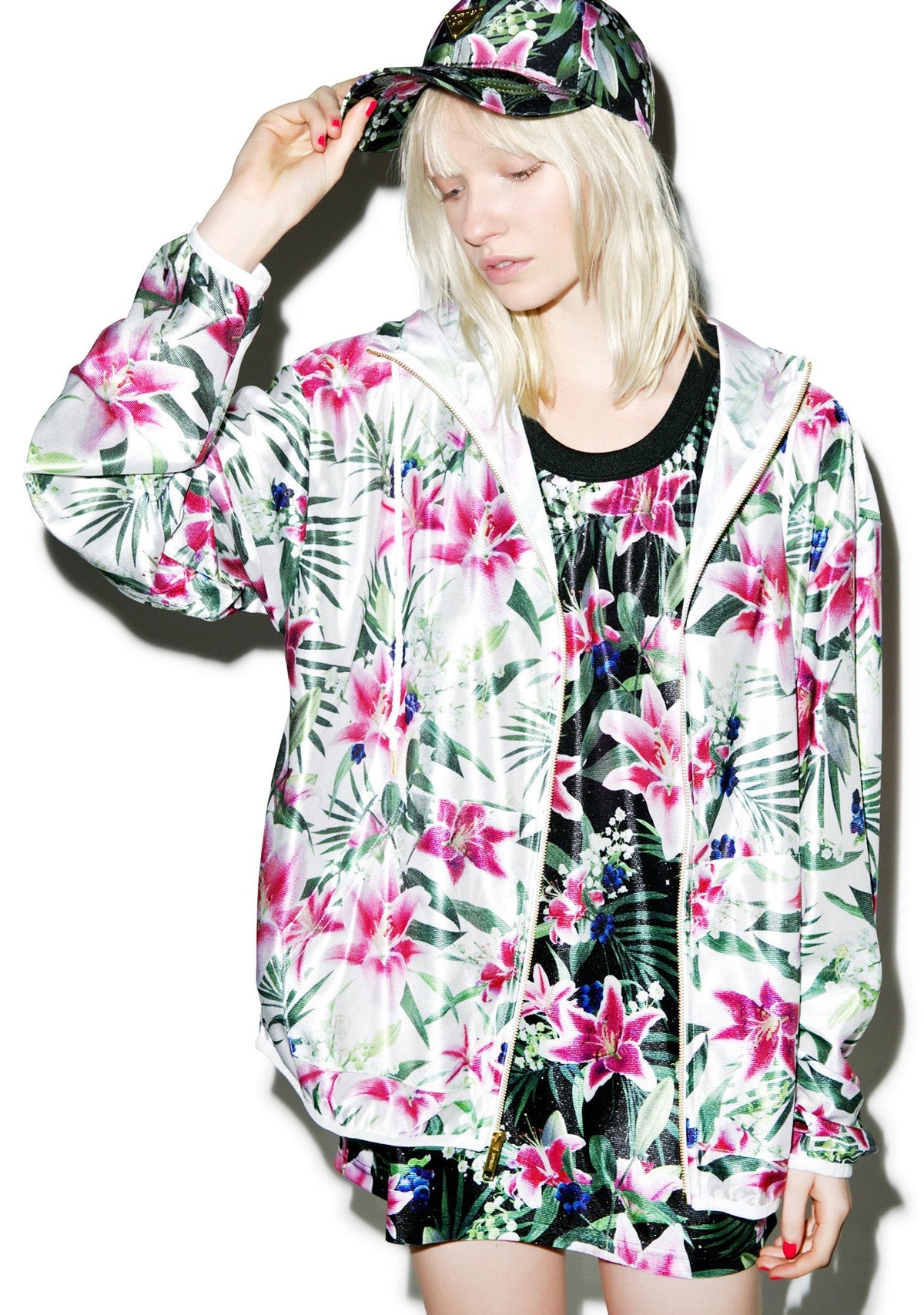 Optical Garden Hoodie - Black