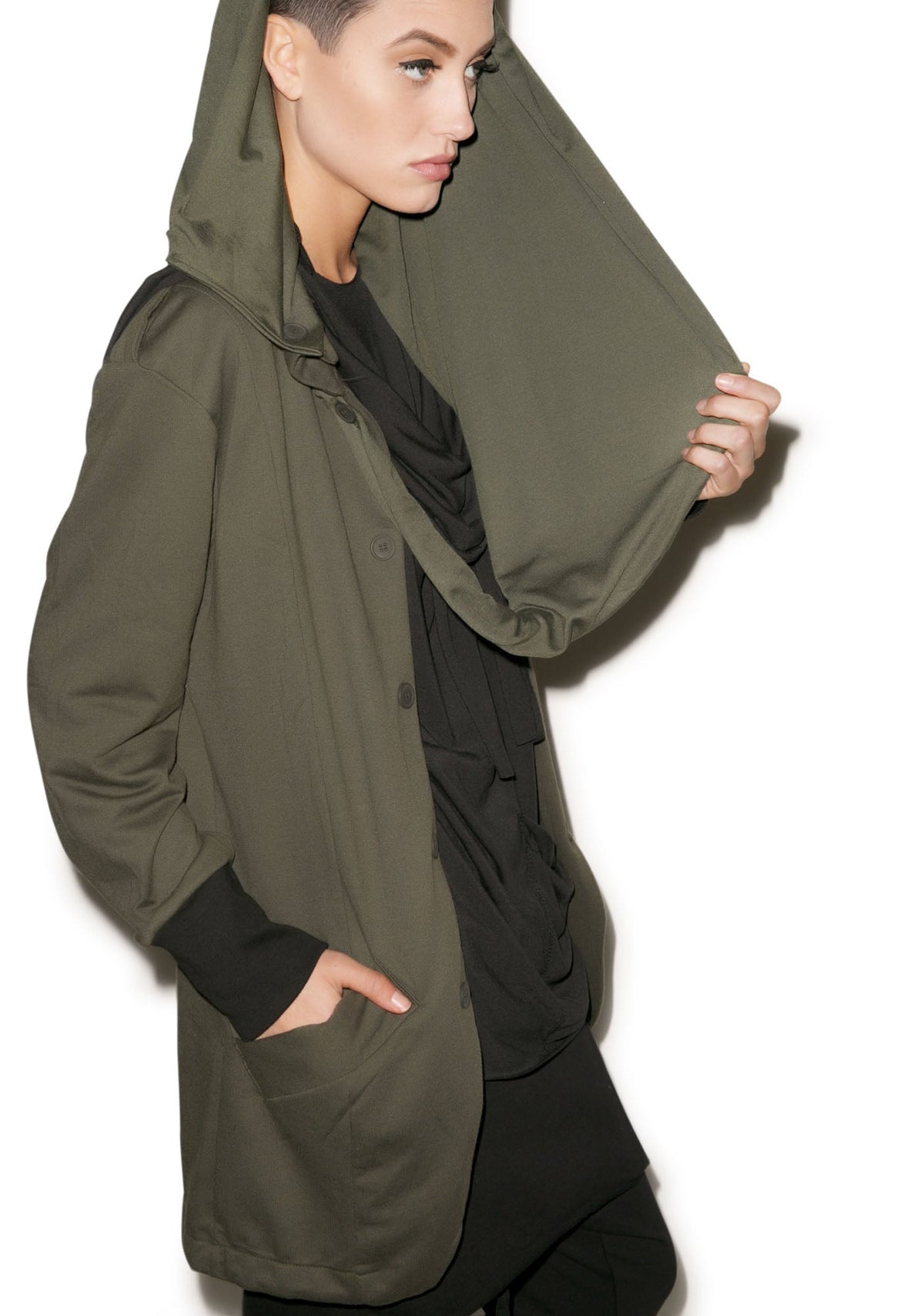 Hero Button Down Top - Black