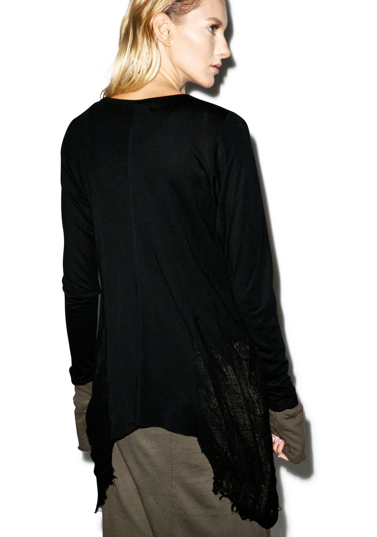 Y Shred Sweater - Black