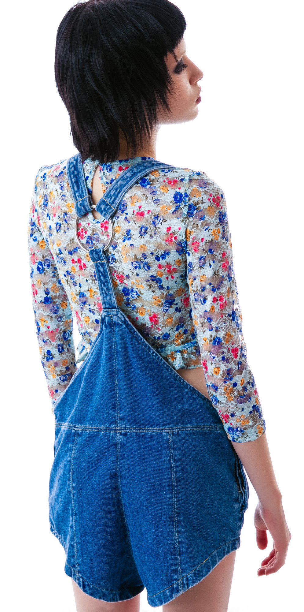 Suzie Blue Overalls - Black