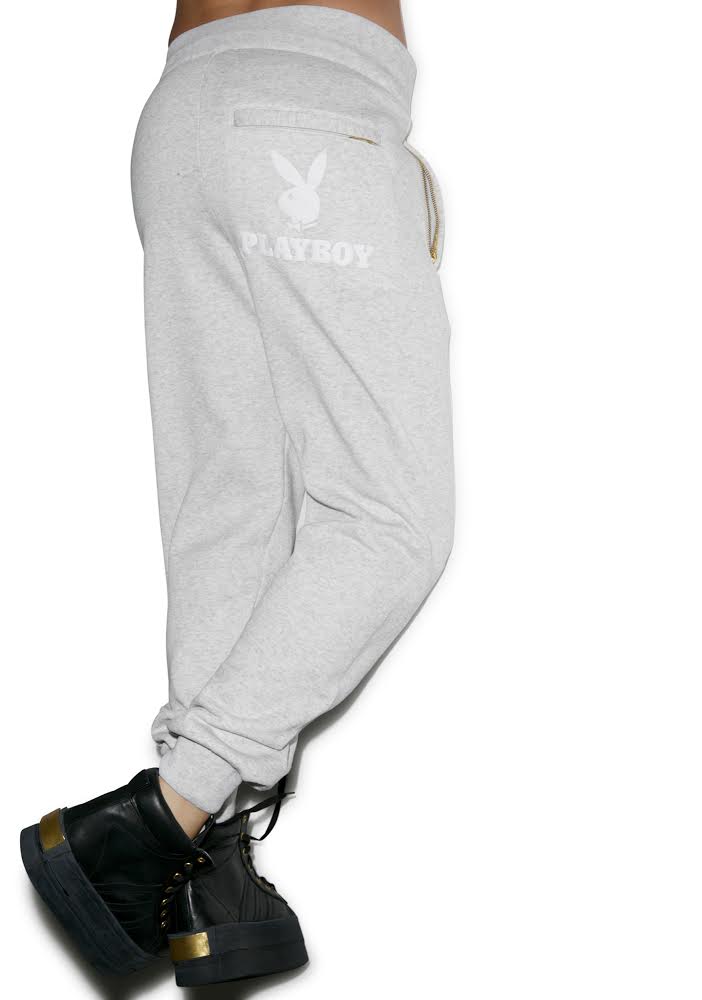 X Playboy Sweat Pants - Red