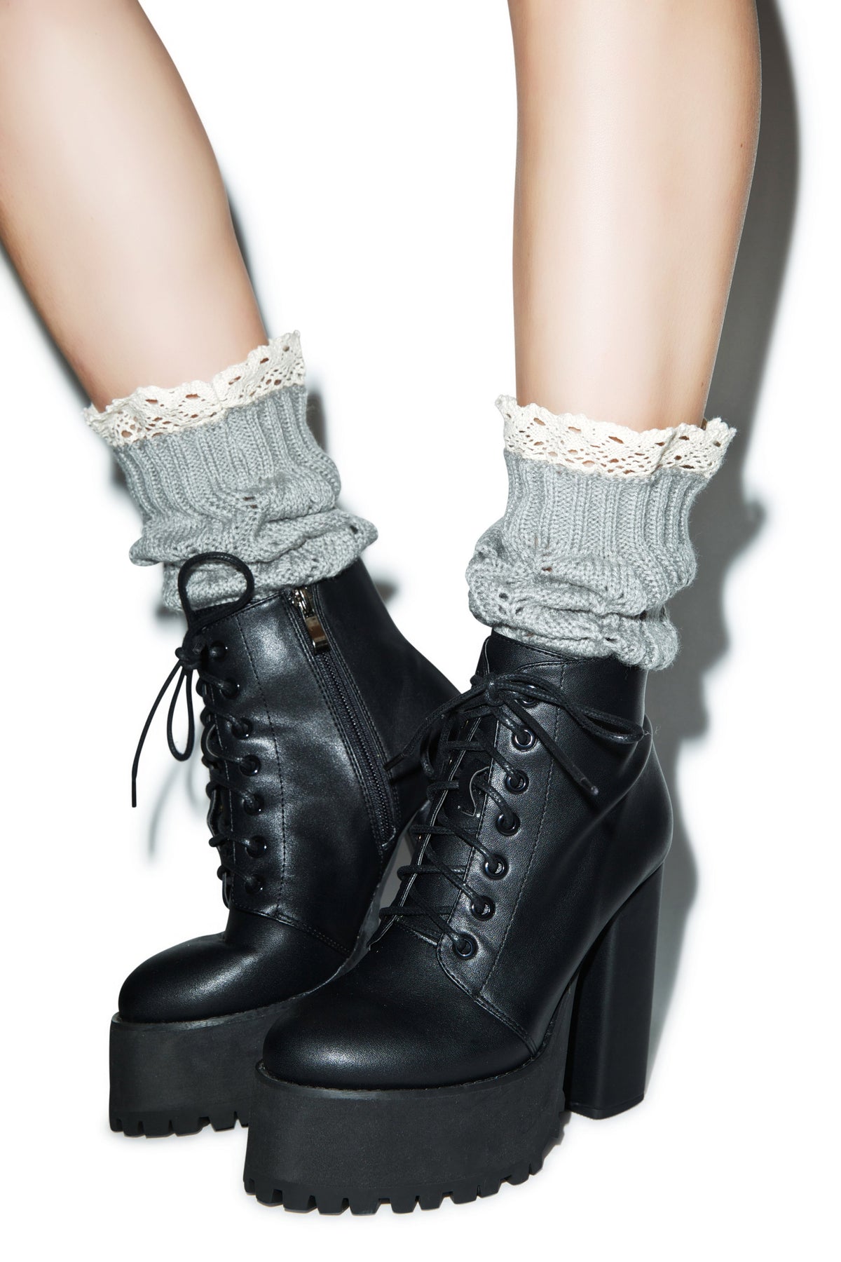 Cuff Love Boot Cuffs - Light Gray