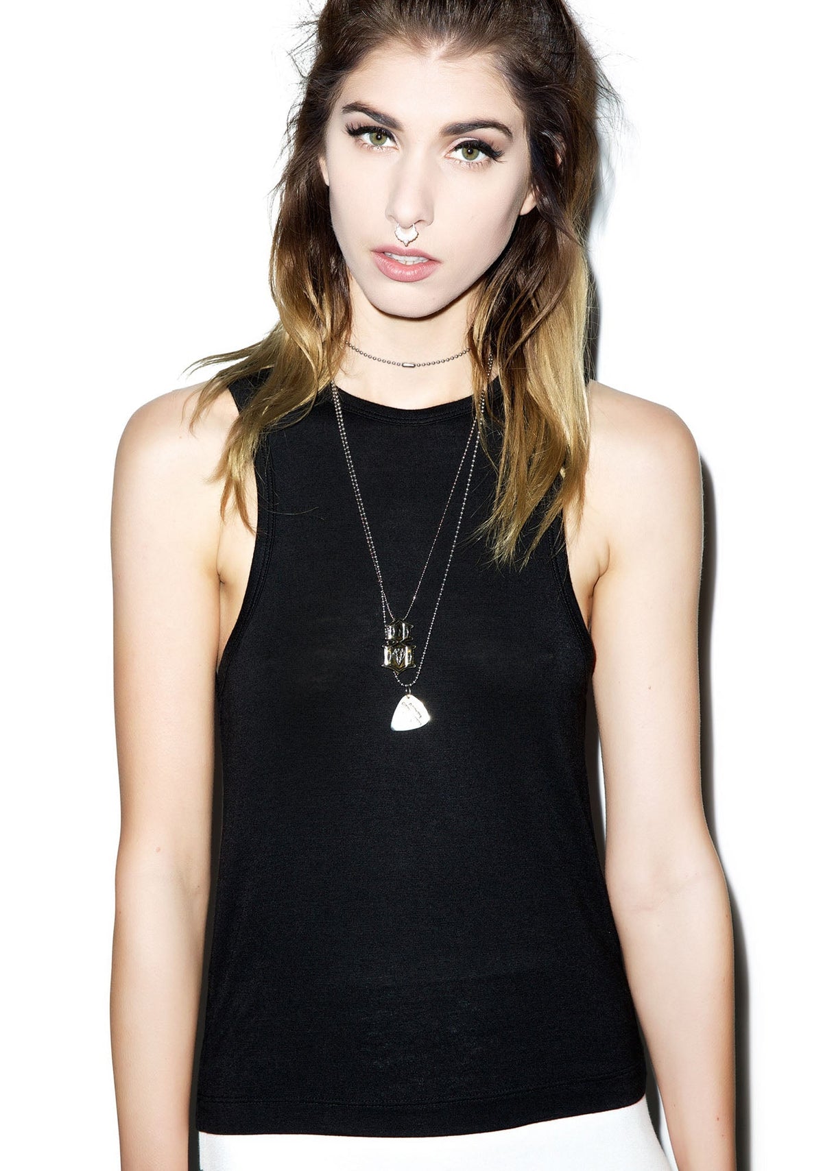 Lookin' Sharp Razor Tank - Black